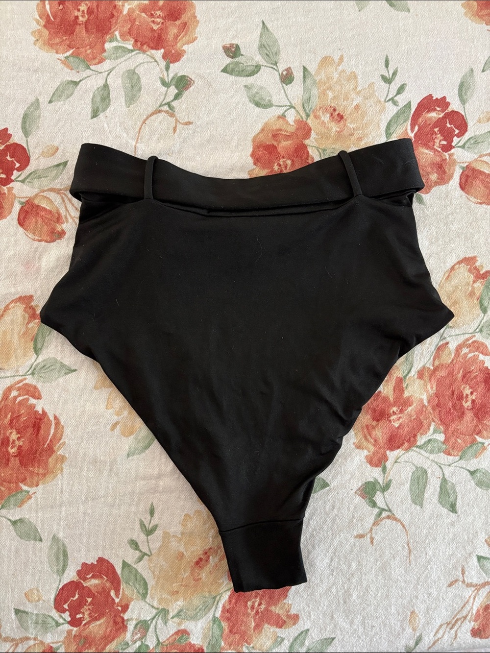 Moschino Swim Black High-Waist Bikini Bottom with Gold Buckle-6/S - Picture 6 of 7